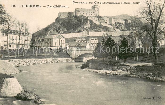 Lourdes Hautes Pyrenees Chateau Souvenir du Cinquantenaire 1858-1908