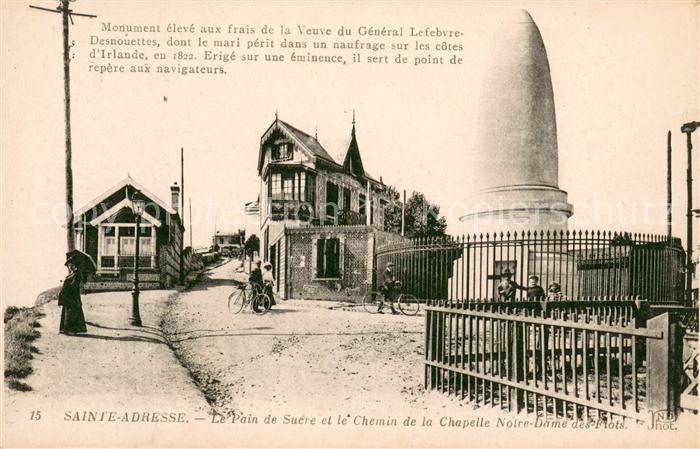Sainte-Adresse Pain de Sucre Chemin de la Chapelle Notre Dame des Flots