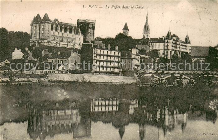 Pau 64 Reflet dans le Gave