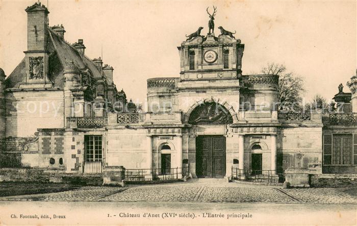 Anet Entrée principale du Chateau Schloss