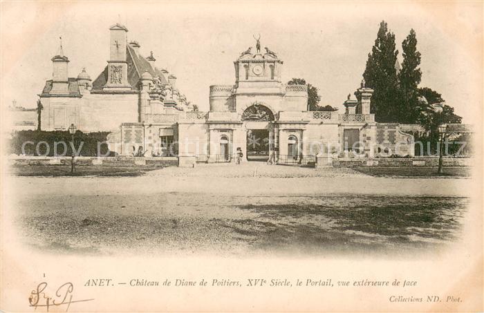 Anet Chateau de Diane de Poitiers XVIe siècle Portail