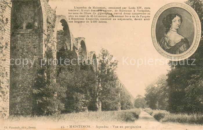Maintenon Aqueduc Portrait Mme de Maintenon