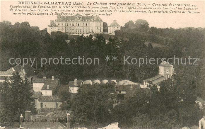 Brienne-le-Chateau Chateau vue prise de la Tour Schloss