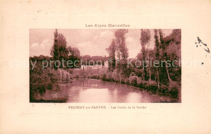 Fresnay-sur-Sarthe Les bords de la Sarthe Alpes Mancelles