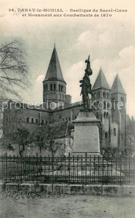 Paray-le-Monial Basilique du Sacré Coeur Monument aux C