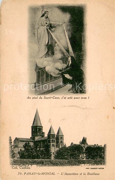 Paray-le-Monial Apparition de la Basilique Monastère au pied du Sacré Coeur