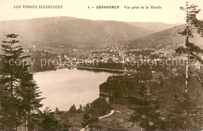 Gerardmer Vosges Vue prise de la Mérelle