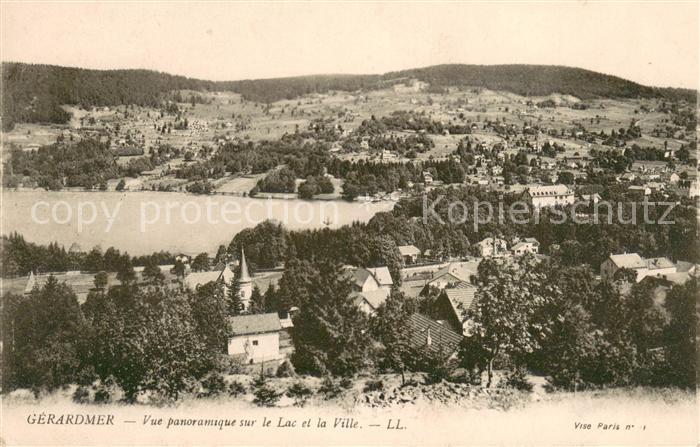 Gerardmer Vosges Vue panoramique sur le lac et la ville