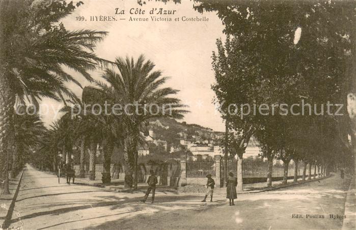 Hyeres les Palmiers Avenue Victoria et Costebelle
