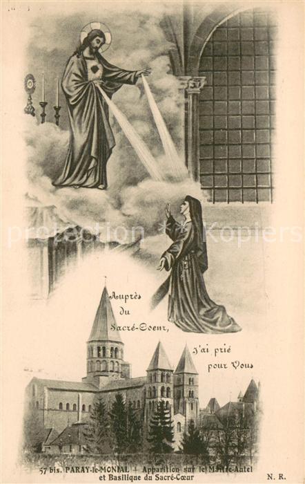 Paray-le-Monial Apparition sur le Maître Autel Basilique du Sacré Coeur