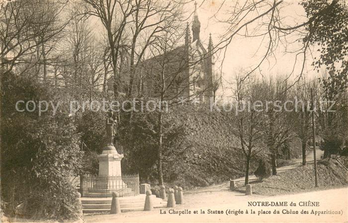Le Chene Aube Notre Dame Chapelle et Statue