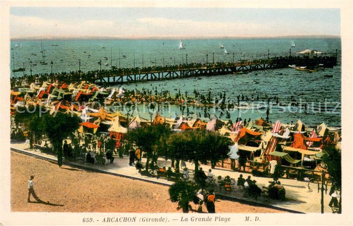 Arcachon Gironde La grande plage