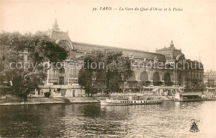 Paris La Gare da Quai d’Orsay et le Palais