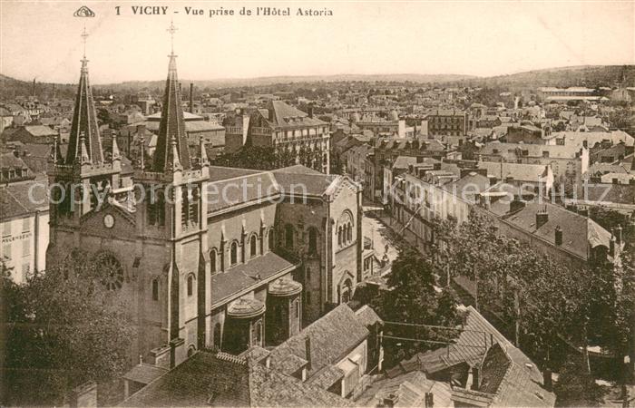 Vichy Allier Vue prise de l’Hotel Astoria