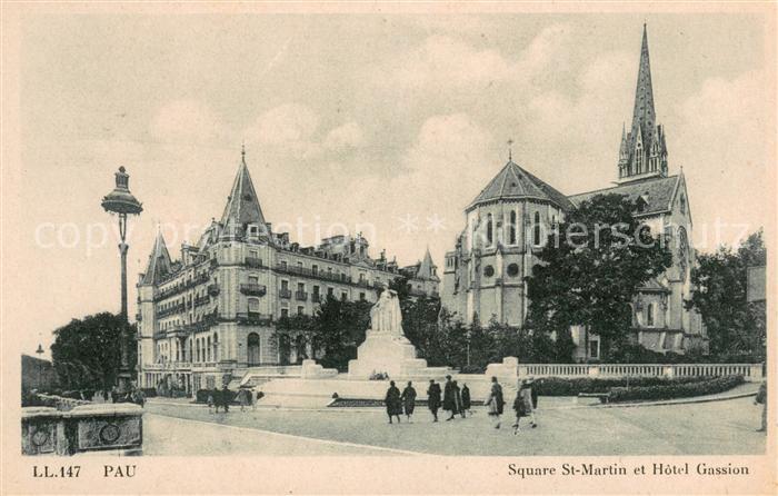 Pau 64 Square St Martin et Hotel Gassion