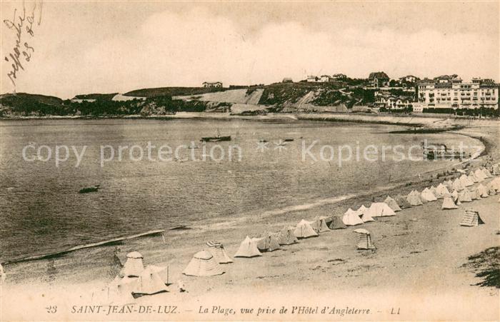 Saint-Jean-de-Luz La Plage vue prise de l’Hotel d_Anglete