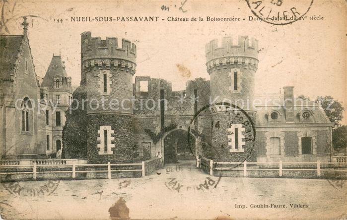 Nueil-sous-Passavant Chateau de la Boissonniere Donjon d’ava