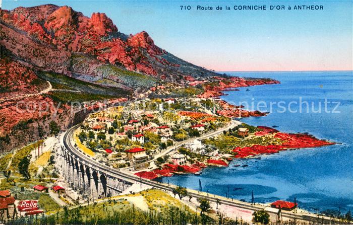 Corniche de l-Esterel Route de la Corniche d’Or a Antheor