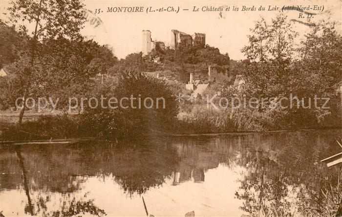 Montoire-sur-le-Loir Le Chateau et les Bords du Loir