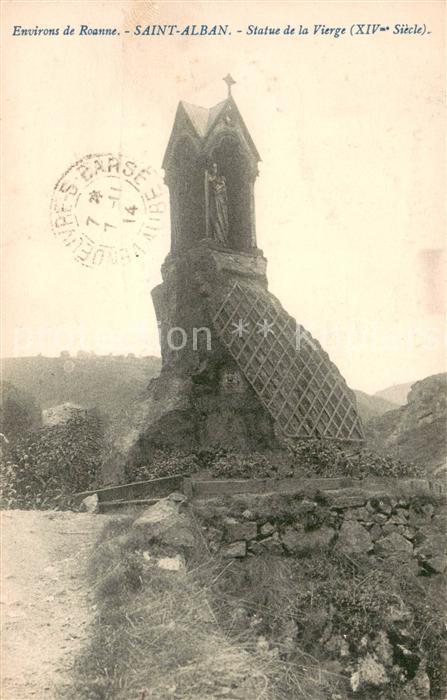 Saint-Alban-les-Eaux Statue de la Vierge
