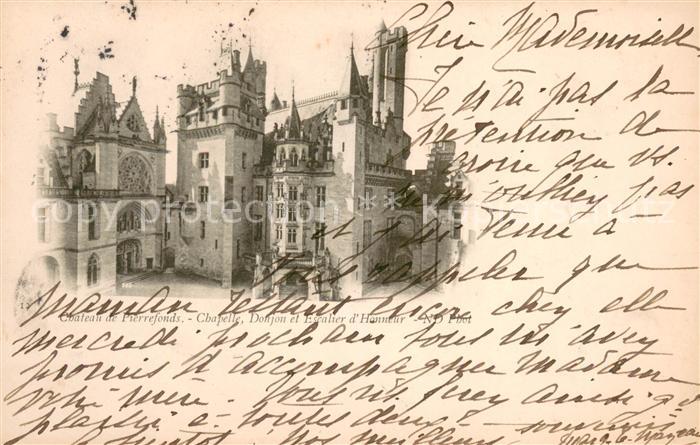 Pierrefonds Oise Chateau de Pierrefonds Chapelle Donjon et Escalier d Honneur