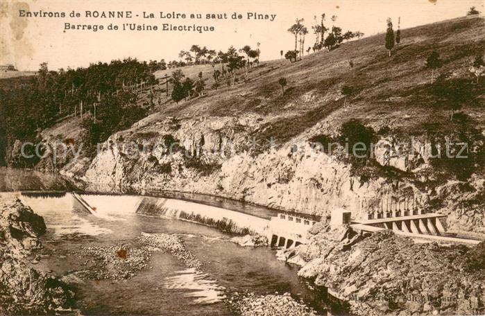 Roanne Loire La Loire au saut de Pinay Barrage de l’Usine Electrique