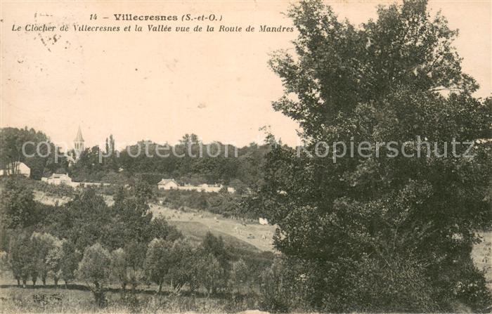 Villecresnes Le Clocher de Villecresnes et la Vallee