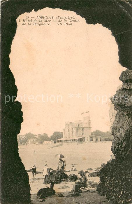 Morgat Hotel de la Mer vu de la Grotte de la Baignoire