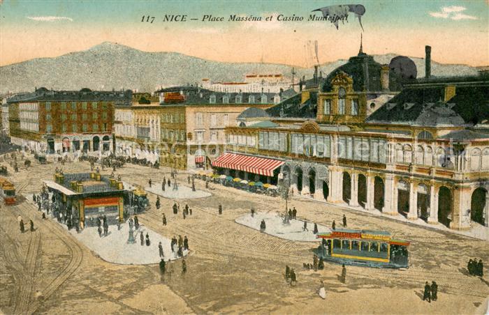 Nice Alpes Maritimes Place Massena et Casino Municipal