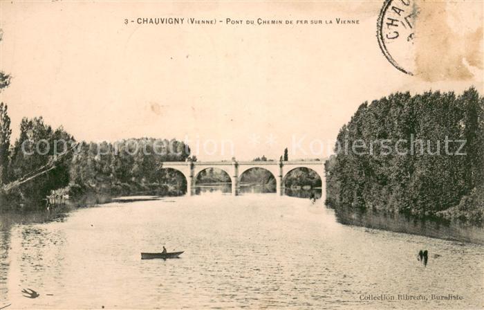 Chauvigny Pont du Chemin de fer sur la Vienne