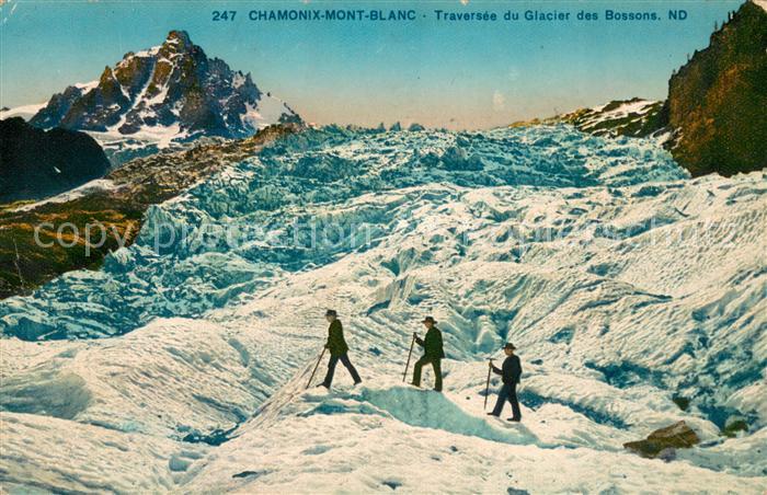 Chamonix Mont Blanc Traversee du Glacier des Bossons