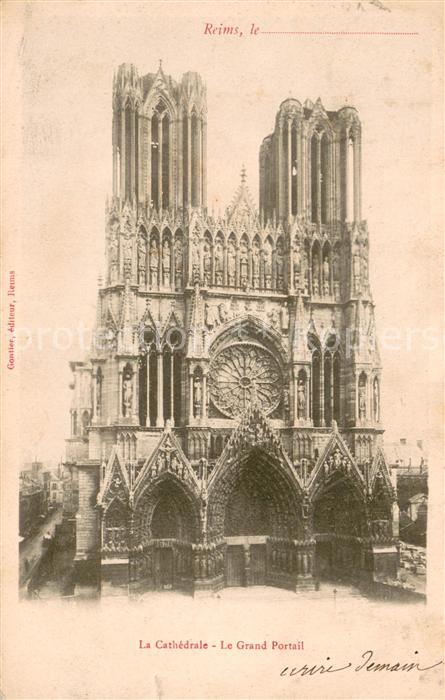 Reims Champagne Ardenne La Cathedrale Le Grand Portail