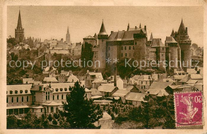 Vitre d Ille-et-Vilaine Vue d’ensemble du Chateau un des plus beau speciemens br