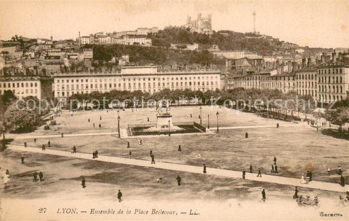 Lyon France Ensemble de la Place Bellecour