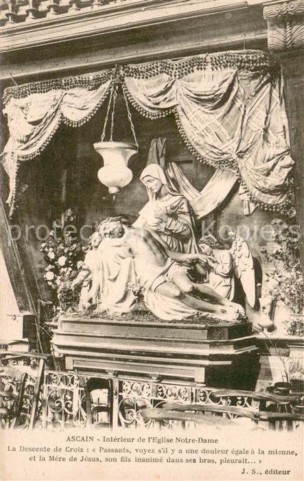 Ascain Interieur de l’Eglise Notre Dame La Des