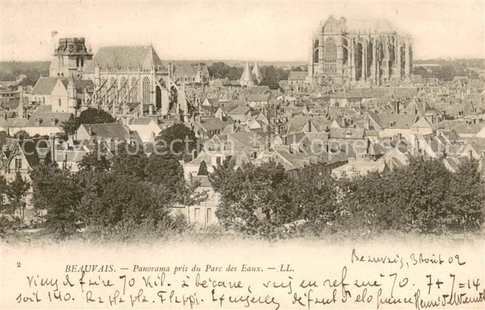 Beauvais 60 Panorama pris du Parc des Eaux