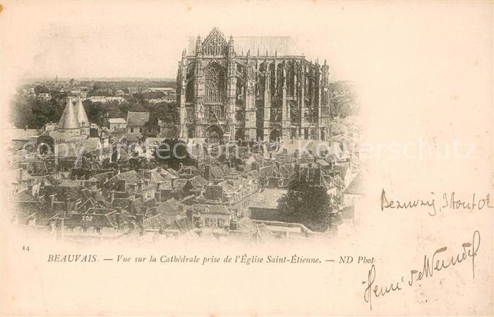 Beauvais 60 Vue sur la Cathedrale prise de l’Eglise