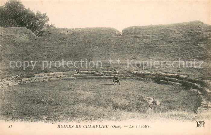 Champlieu Ruines de Champlieu Le Theatre