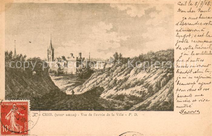 Creil Vue de l’entree de la Ville