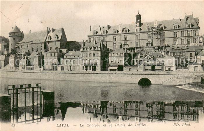 Laval Isere Le Chateau et le Palais de Justice