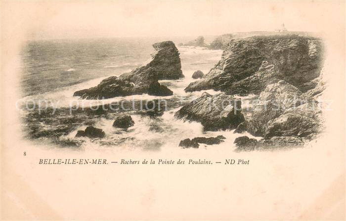 Belle-Ile-en-Mer Rochers de la Pointe des Paulains