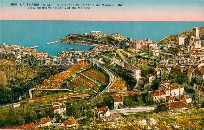 La Turbie Vue sur la Principaute de Monaco