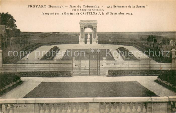 Proyart Arc de Triomphe Aux Defenseurs de la So