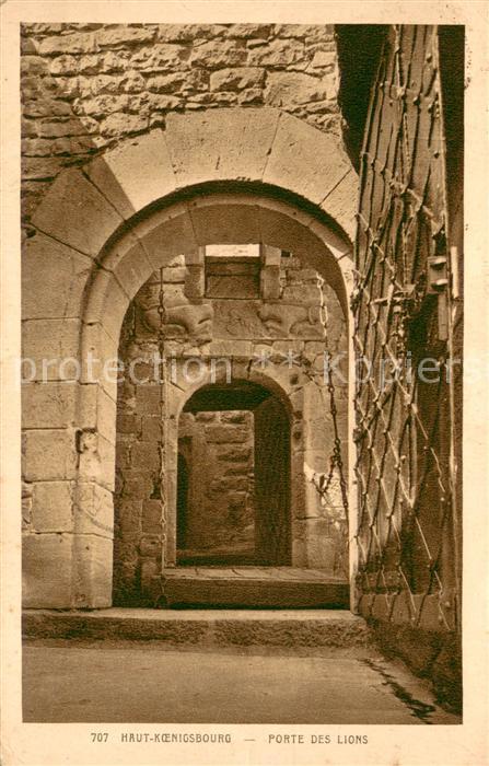 Haut-Koenigsbourg Hohkoenigsburg Porte des Lions