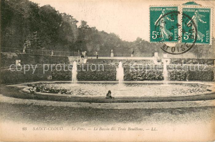 Saint-Cloud Paris Le Parc Le Bassin des Trois Bouillons