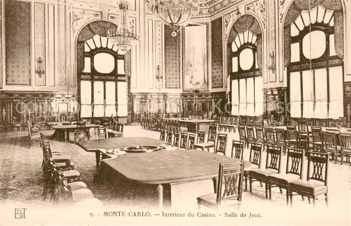 Monte-Carlo Interieur du Casino Salle de Jeux