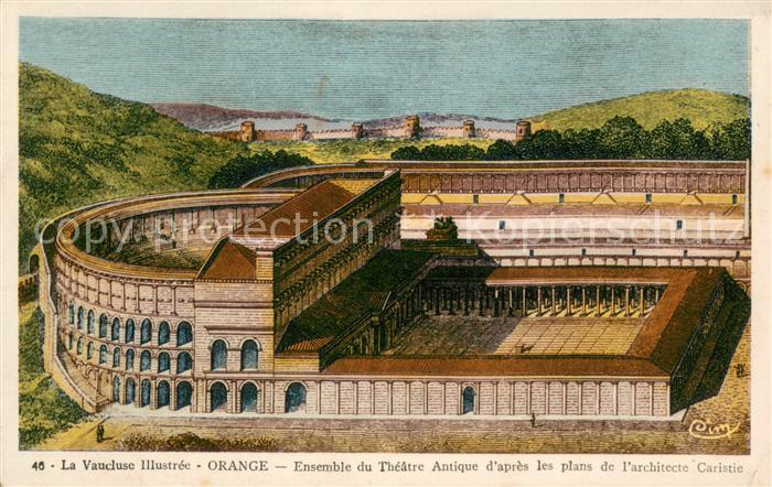 Orange Vaucluse Ensemble du Theatre Antique d’apres les plans de l’architecte Ca