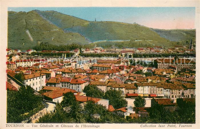 Tournon Vue generale et Coteaux de l Hermitage