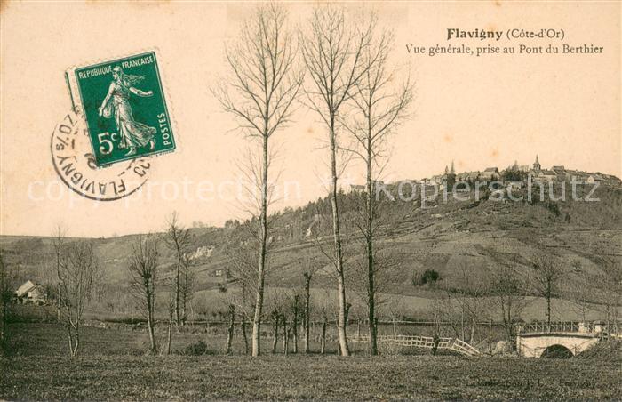 Flavigny-sur-Ozerain Vue generale prise au Pont du Berthier