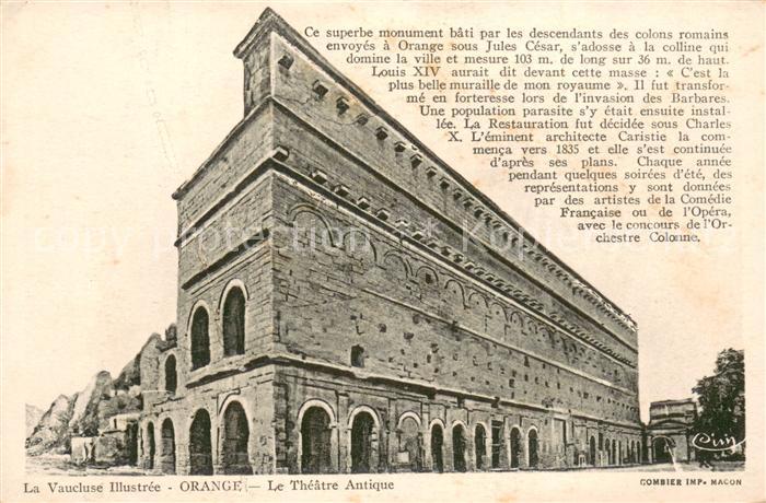 Orange Vaucluse Le Theatre Antique